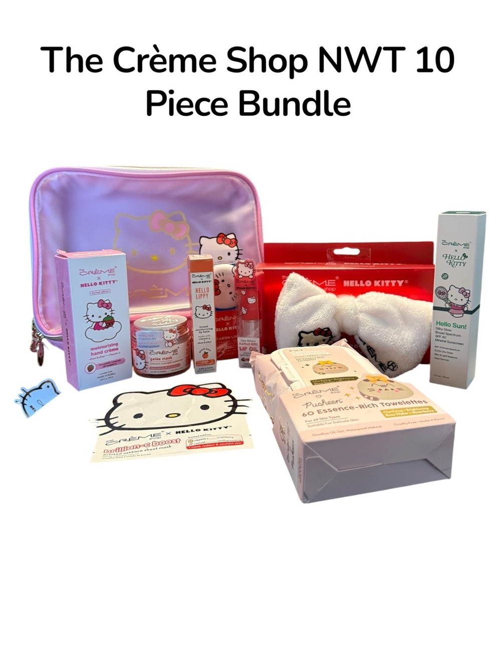 The Crème Shop NWT Hello Kitty 10-Piece Beauty Bundle 100+ Retail